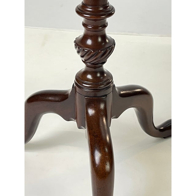 Brown Mid 20th Century Kittinger Historic Newport Mahogany Dish-Top Candle Stand - Hn 27 For Sale - Image 8 of 11