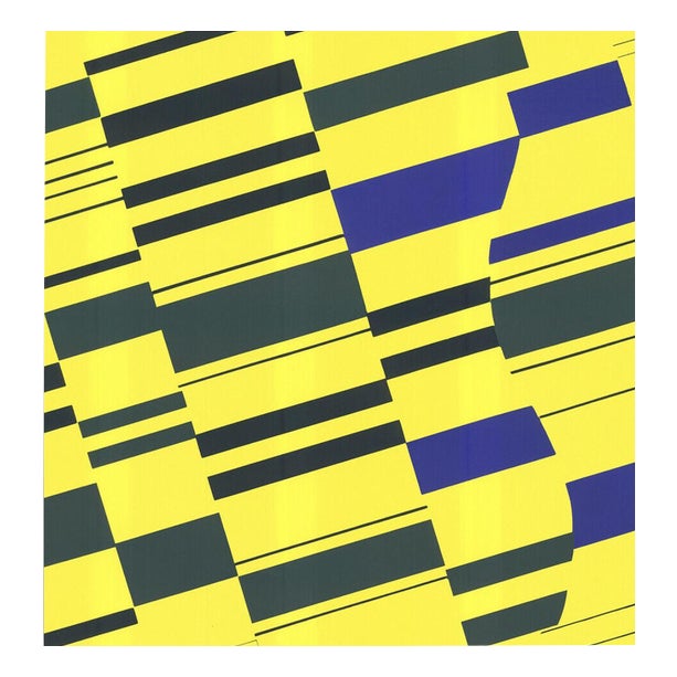 Günter Fruhtrunk, Blue Particles, 1971, Silkscreen For Sale