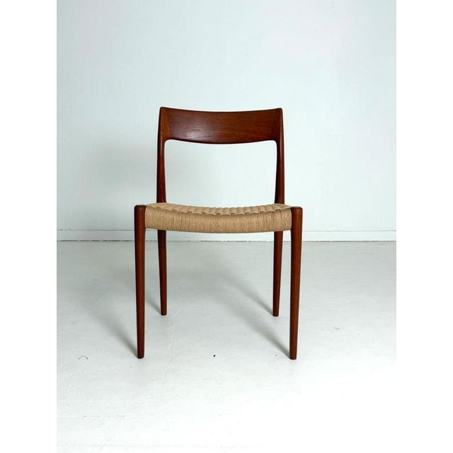 Model 77 Chairs by N. O. Møller for J.L. Møllers, 1950s, Set of 6 For Sale - Image 6 of 11