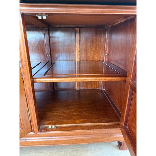 1970s Vintage Chinoiserie Ming-Style Buffet / Credenza For Sale - Image 5 of 8