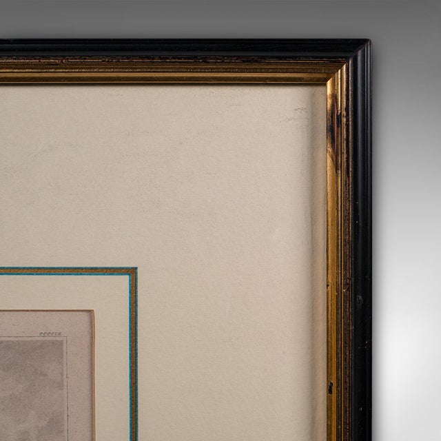 Beige Antique Chelsea Hospital Picture, Framed Engraving, Art, Medical Interest, 1900 For Sale - Image 8 of 9