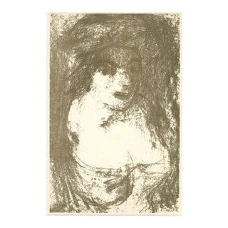 Aligi Sassu, Portrait, Original Lithograph, 1946 For Sale