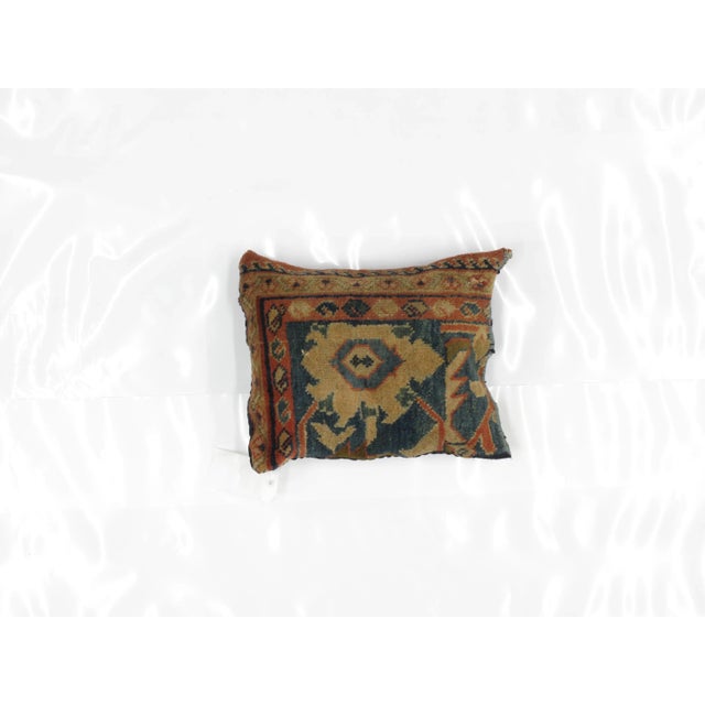 Persian Persian Pillow W/Antique Rug Fragment - 1' X 1'5" For Sale - Image 3 of 3