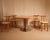 1970s Vintage Italian Circular Dining Table in Wood and Metal, 1970s For Sale - Image 5 of 9