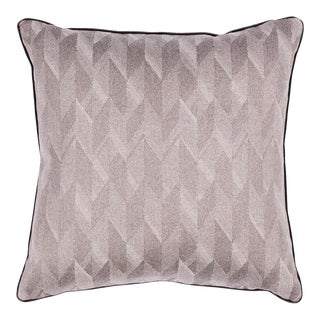 Schumacher Ezra Wool 18" Pillow in Basalt For Sale