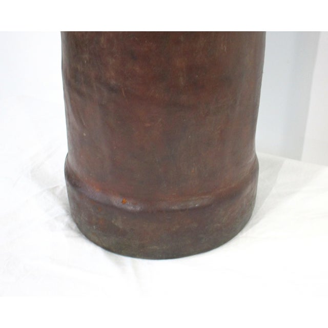 Early 20th Century British Leather Fire Bucket Umbrella Cane Holder For Sale - Image 5 of 12