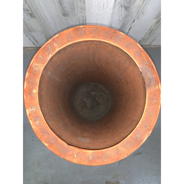 Early 20th Century Antique Chinese Terracotta Red Dragon Umbrella Stand For Sale - Image 5 of 13