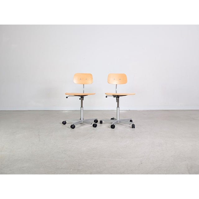 Postmodern Kevi Office Chairs by Jørgen Rasmussen for Fritz Hansen, Set of 2 For Sale - Image 3 of 13