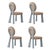 Mary II Dining Chairs with Wood or Lacquered Legs by Ottiu, Set of 4 For Sale - Image 8 of 8