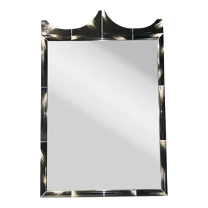 Theodore Alexander Modern Faux Horn Wall Mirror