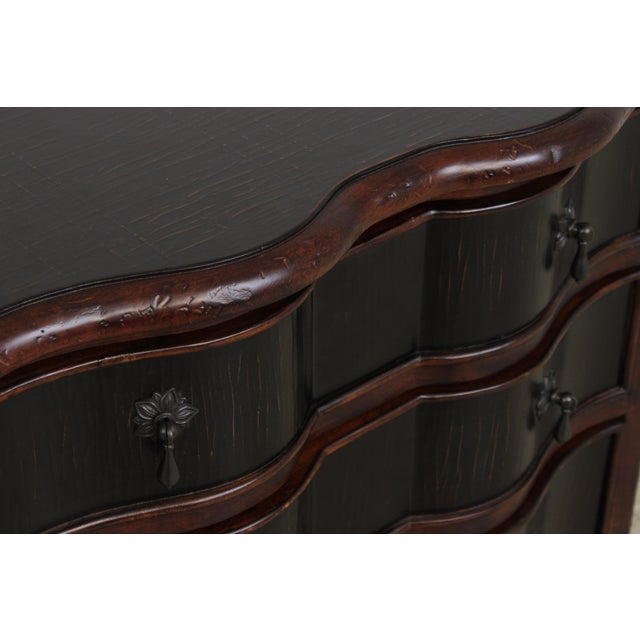 Ethan Allen 4 Drawer Serpentine Chest Commode For Sale - Image 9 of 16