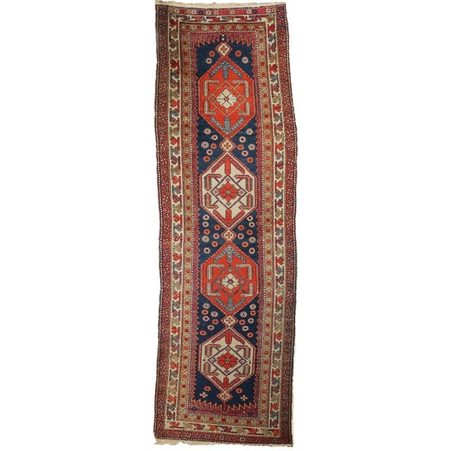 Middle Eastern Thin Knot Handmade Serabend Rug in Cotton & Wool For Sale - Image 12 of 13