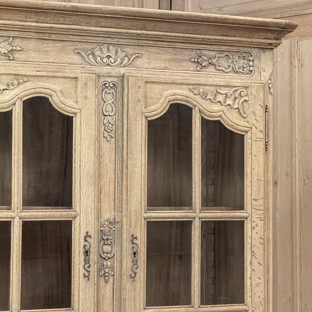 Late 19th Century 19th Century French Louis XIV Two-Tiered Bookcase ~ China Buffet For Sale - Image 5 of 12