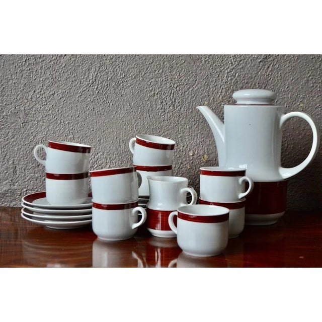 Porcelain Coffee Service from Arzberg, 1970s, Set of 20 For Sale - Image 12 of 12