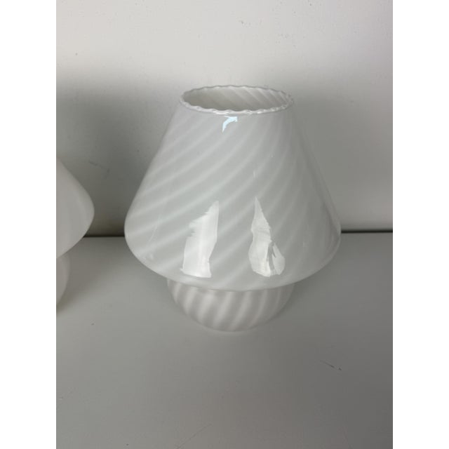 1960s Venetian Murano Glass Bedside Lamps, 1960, Set of 2 For Sale - Image 5 of 12
