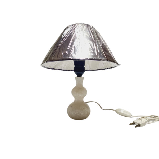 Art Deco Alabaster Bedside Lamp, Belgium, 1950s, in Good conditions. Designed 1950 to 1959 European Plug (up to 250V).The...