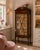 A fine quality Edwardian inlaid mahogany display cabinet of elegant proportions, raised on slender tapering legs...