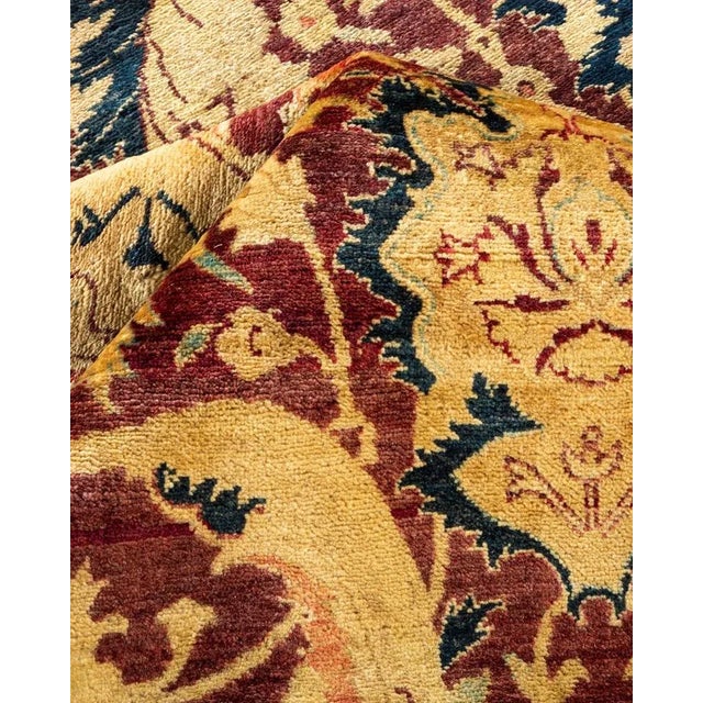 Textile Mogul, One-of-a-Kind Hand-Knotted Area Rug in Red, 8' 0" x 10' 4" For Sale - Image 7 of 8