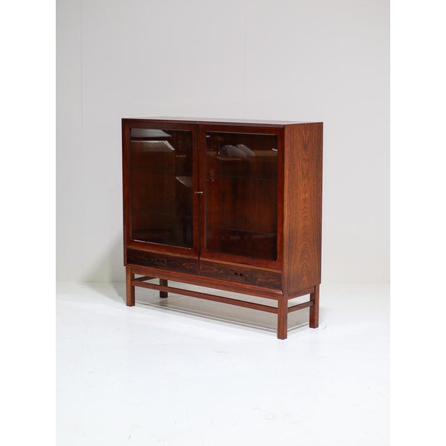 Mid-Century Modern Display Cabinet in Rosewood from Brouer Møbelfabrik, Denmark, 1960s For Sale - Image 3 of 16