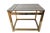 Travertine and Gold Side Table by Maison Jansen Alain Delon for Mario Sabot, 1970s For Sale