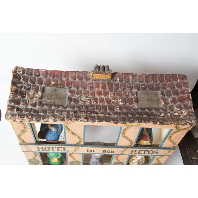 Mustard Hotel Du Bon Repos, French Folk Art For Sale - Image 8 of 12