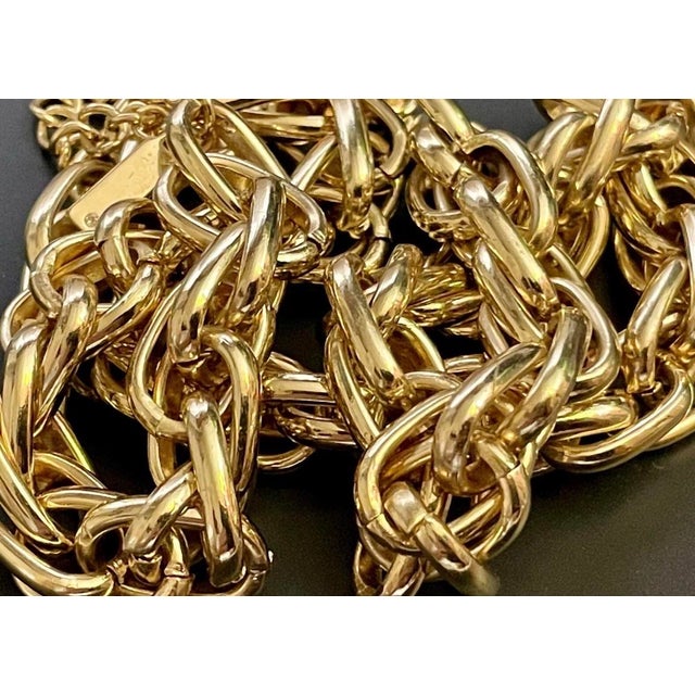 The necklace is of substantial size, 21" in length including the clasp and 10cm. wide. A very high, clean polish. Diuble...