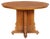 Round Italian Extendable Walnut & Veneer Table For Sale