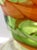 Vintage Italian Green and Orange Murano Glass Vase from Fratelli Toso, 1980s For Sale - Image 9 of 13