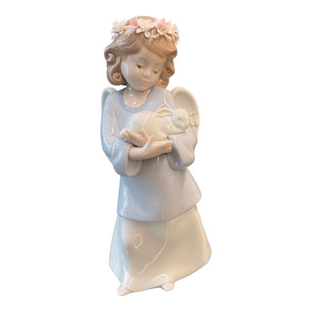 Lladro Heavenly Love Angel Porcelain Figurine For Sale