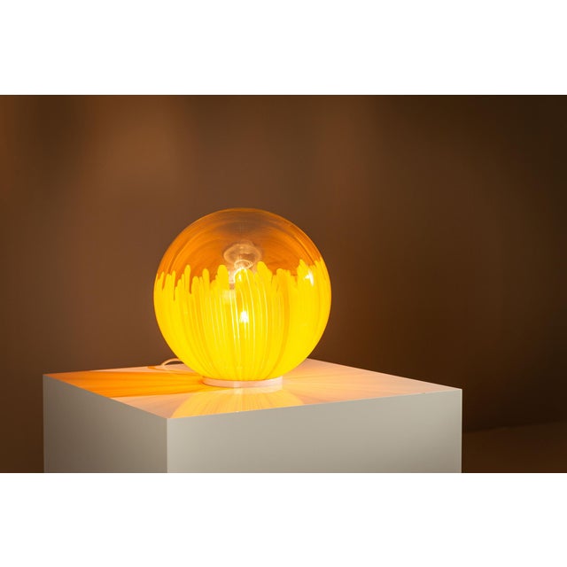 Glass 831 Lamp in Orange by Ludovico Diaz de Santillana for Venini, Italy, 1960s For Sale - Image 6 of 13