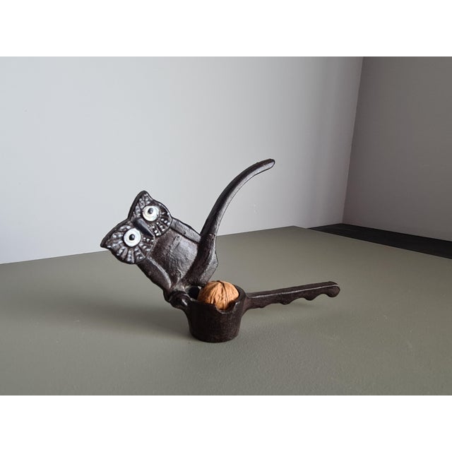 Vintage Owl Nutcracker in Cast Iron, 1960 For Sale - Image 6 of 7