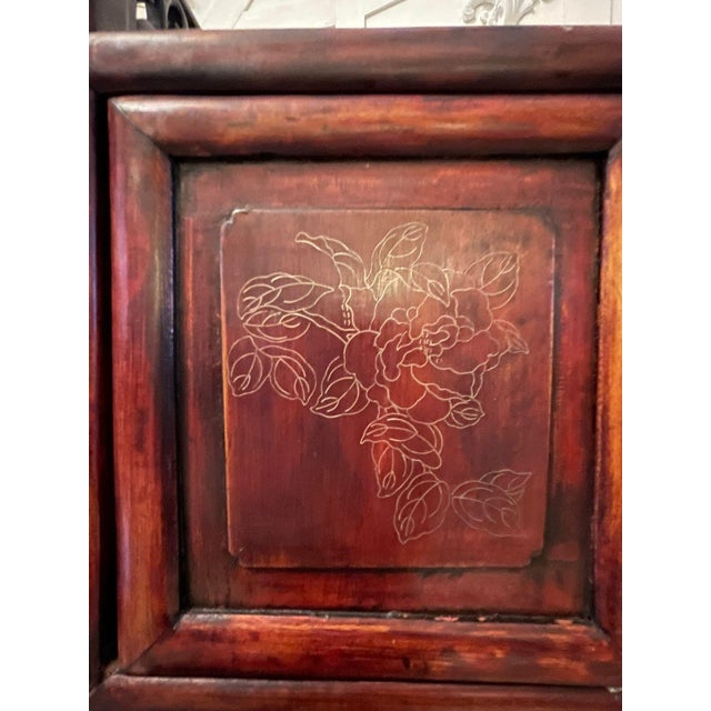 Chinese Hardwood Display Cabinet For Sale - Image 10 of 17