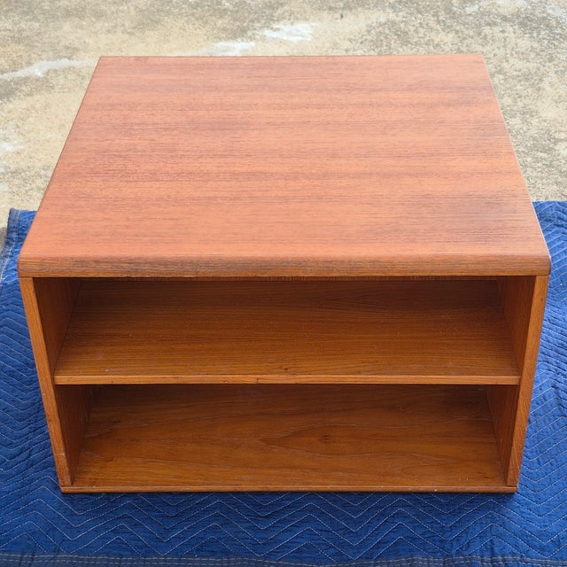 1970s 1970s Jesper International Danish Modern Square Teak Storage Coffee Table For Sale - Image 5 of 11