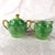 Ceramic 1950s Green Pickard Teapot With Sugar Bowl, Creamer and Five Cups - 10 pcs For Sale - Image 7 of 13
