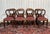 Set of 8 Victorian-style mahogany English chairs, made in the 1970s - W=48cm D=57cm H=90cm AH=50cm