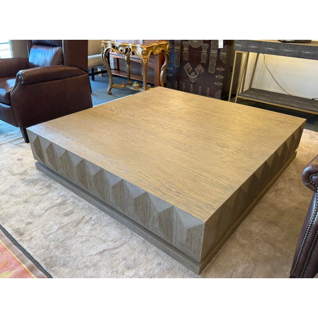 Restoration Hardware Geometric Faceted Coffee Table For Sale - Image 13 of 18