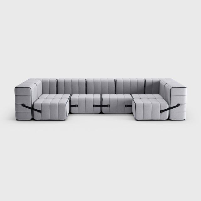Not Yet Made - Made To Order Modular Lounge Sofa in Jet from Ambivalenz, Set of 15 For Sale - Image 5 of 18