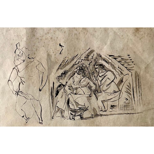 Jules Pascin, German Expressionist Drawing, Watercolor Painting Jules Pascin Cuba Scene 1910, c.1910-1916 For Sale - Image 14 of 15