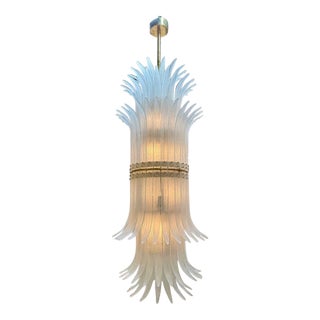 Large Scale "Plume" Art Deco Style Chandelier For Sale