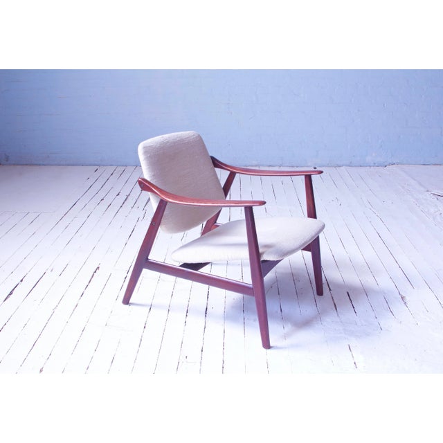 1960s Vintage Arne Hovmand-Olsen for Mogens Kold Teak Lounge Chair-Denmark, 1960s For Sale - Image 5 of 12