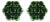 .925 Sterling Silver 4.0 Cttw Prong Set Round-Cut Treated Green Diamond Floral Cluster Stud Earring (Fancy Green Color, I1-I2 Clarity) For Sale