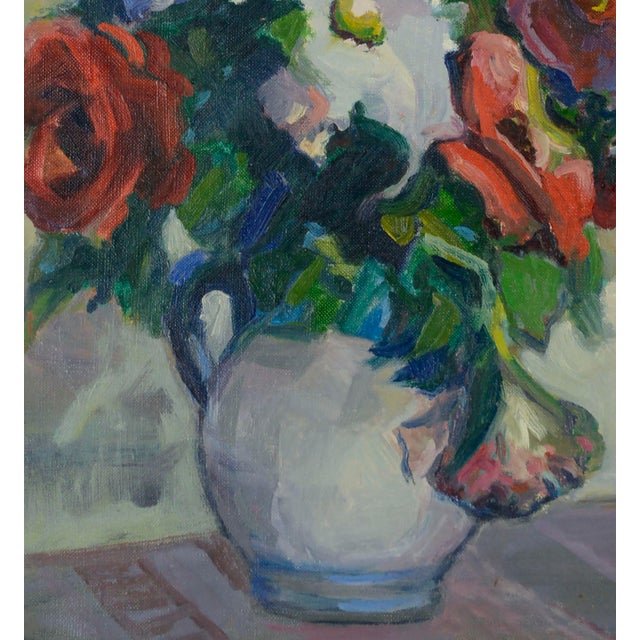 1940s Spring Bouquet, Mid Century Floral Still-Life by Helen Gapen Oehler For Sale - Image 5 of 11