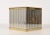 Metal Mid-Century Italian Cubic Brass and Chromed Metal Newspaper Rack, 1970s For Sale - Image 7 of 18
