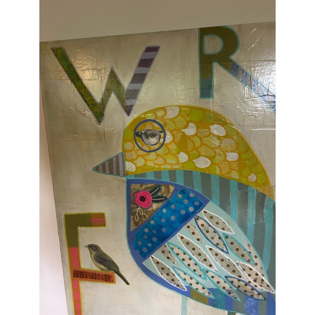 Pop Art Original Art Titled “Wren” For Sale - Image 3 of 7