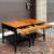 Wood Vintage L. Hitchcock Country Farmhouse Solid Maple 1 Drawer Side Tables in Black / Harvest Maple - A Pair For Sale - Image 7 of 17