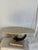 Art Deco 80s Maitland Smith Tessellated Stone Centerpiece Bowl on Pedestal For Sale - Image 3 of 11