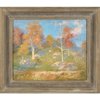 1920s "Grove of Trees on the Hillside" Landscape Oil Painting by William Horsbrugh-Porter, Framed For Sale