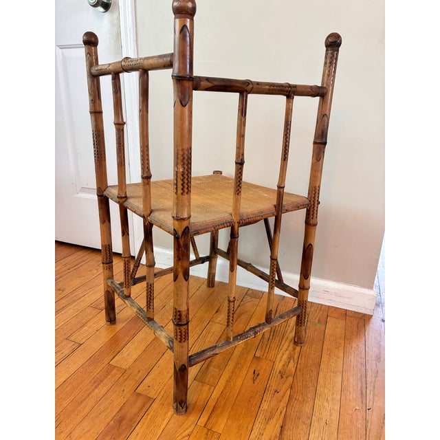 Bamboo Corner Chair Victorian 19th Century For Sale - Image 6 of 9