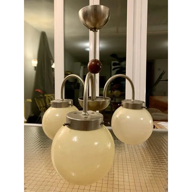 Metal Bauhaus Ceiling Lamp from Bag Turgi, 1920s For Sale - Image 7 of 11