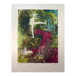 Roberto Matta "Centre Noeuds" Planche #5 1974 Original Print